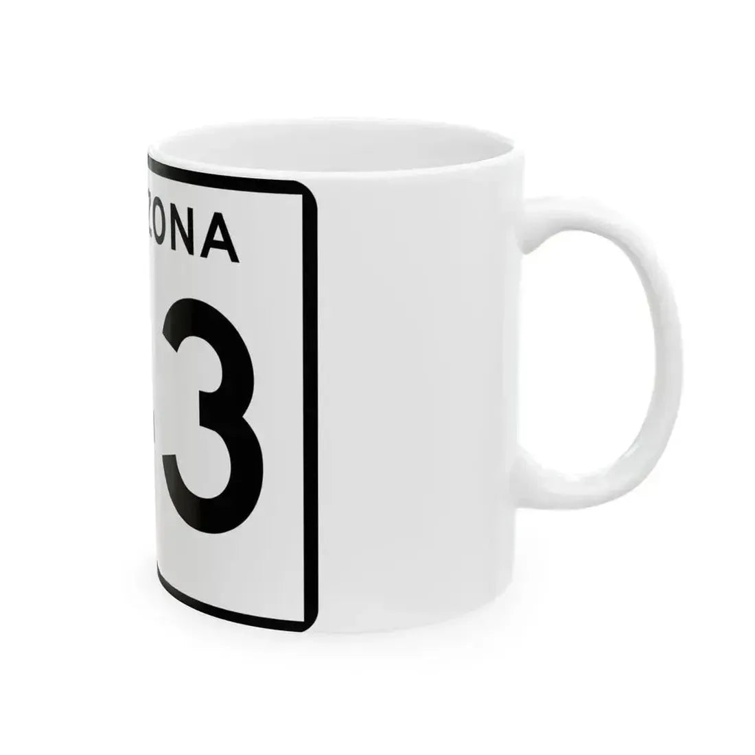 Arizona 143 (Arizona) (Road Sign) White Coffee Mug - Go Mug Yourself