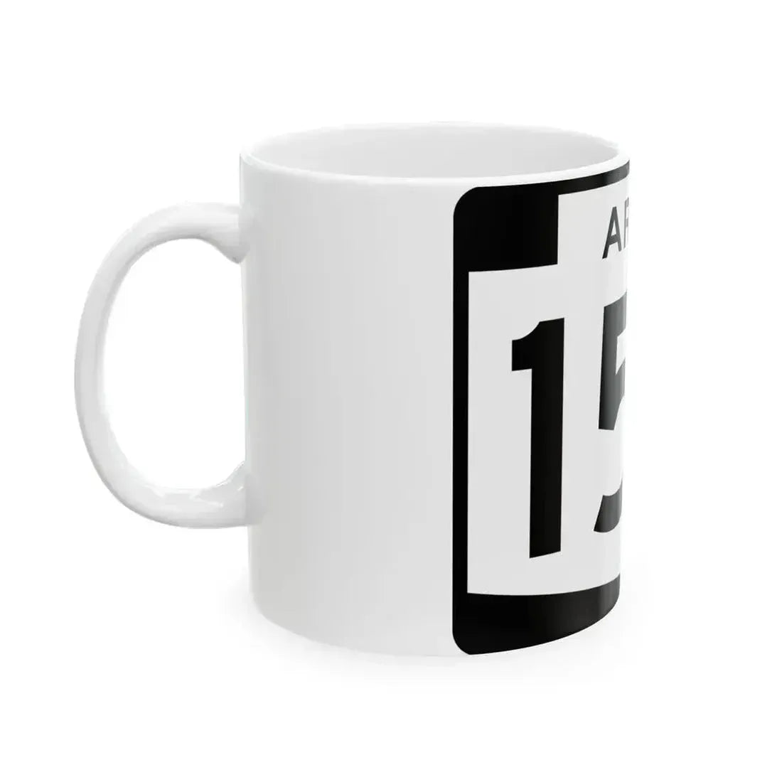 Arizona 153 (Arizona) (Road Sign) White Coffee Mug - Go Mug Yourself