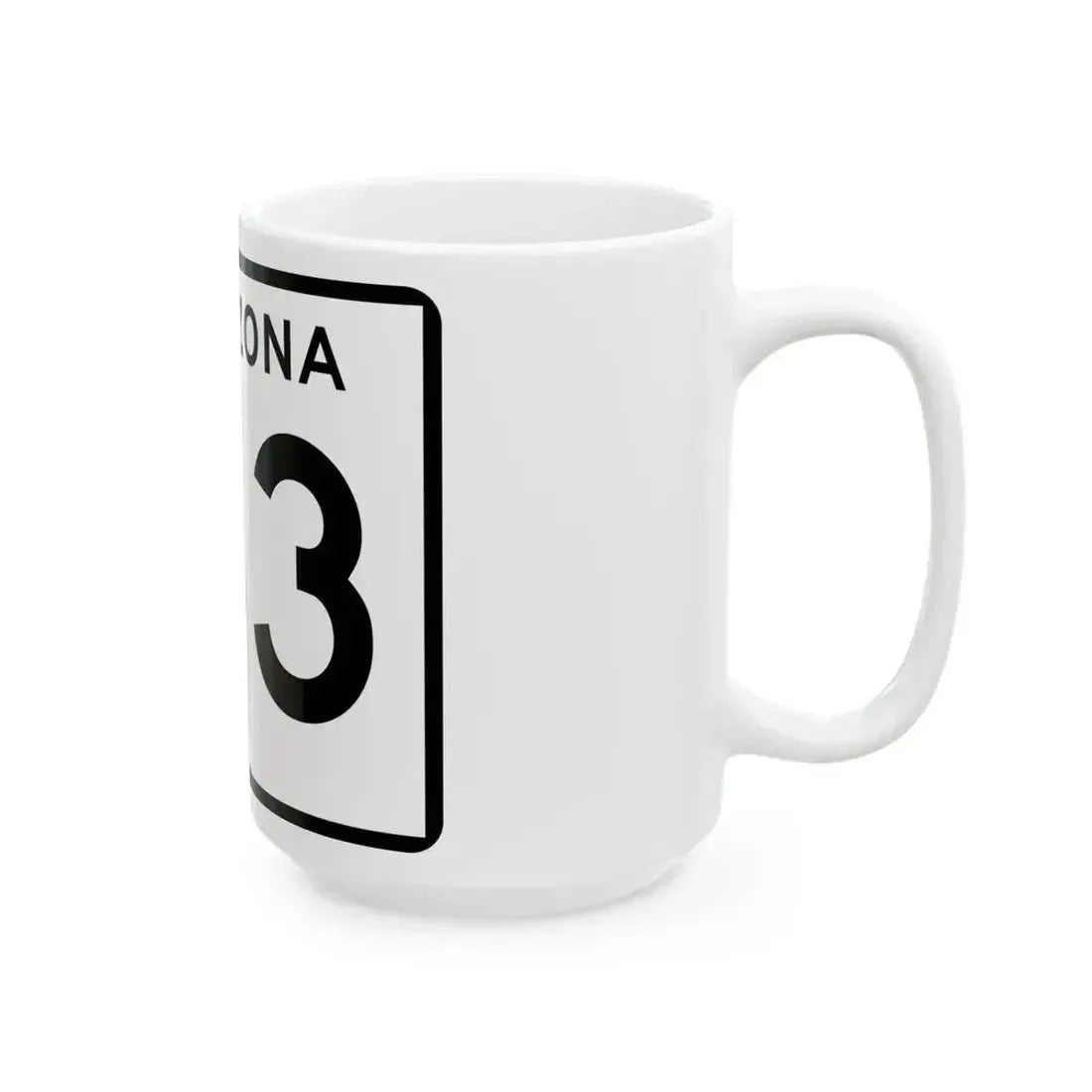 Arizona 153 (Arizona) (Road Sign) White Coffee Mug - Go Mug Yourself