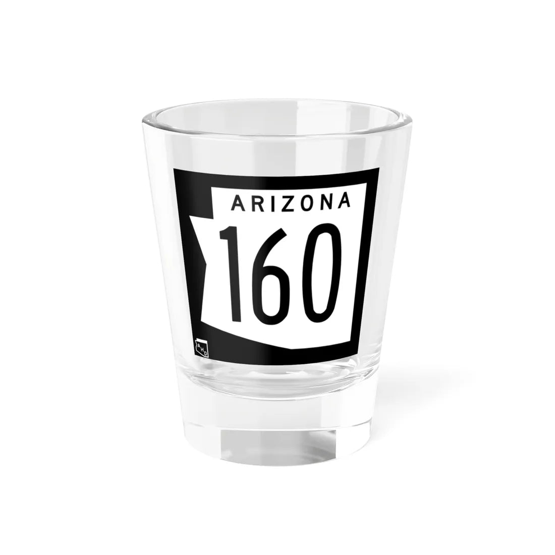 Arizona 160 1973 (Arizona) (Road Sign) Shot Glass 1.5oz 1.5oz - Go Mug Yourself