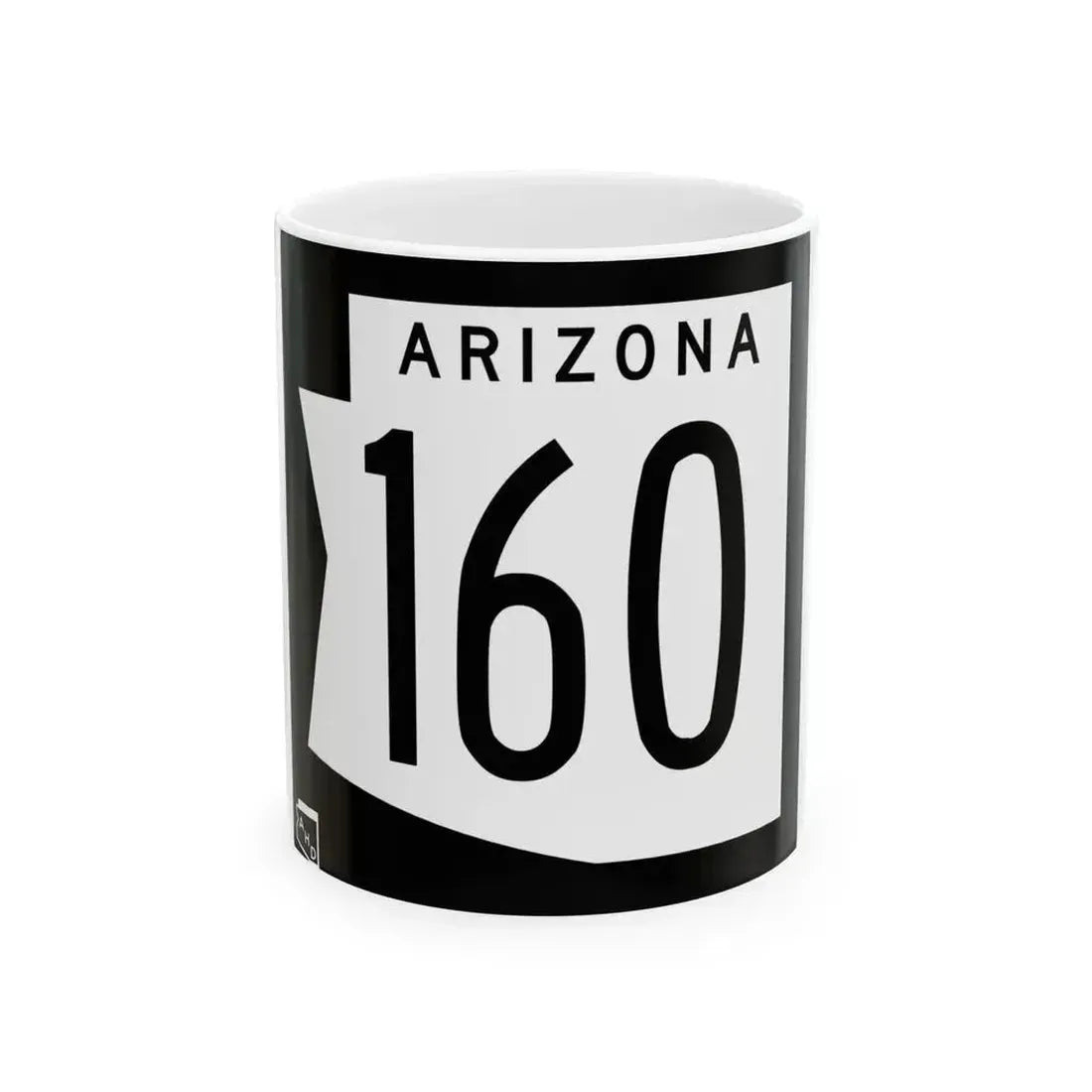 Arizona 160 1973 (Arizona) (Road Sign) White Coffee Mug 11oz - Go Mug Yourself