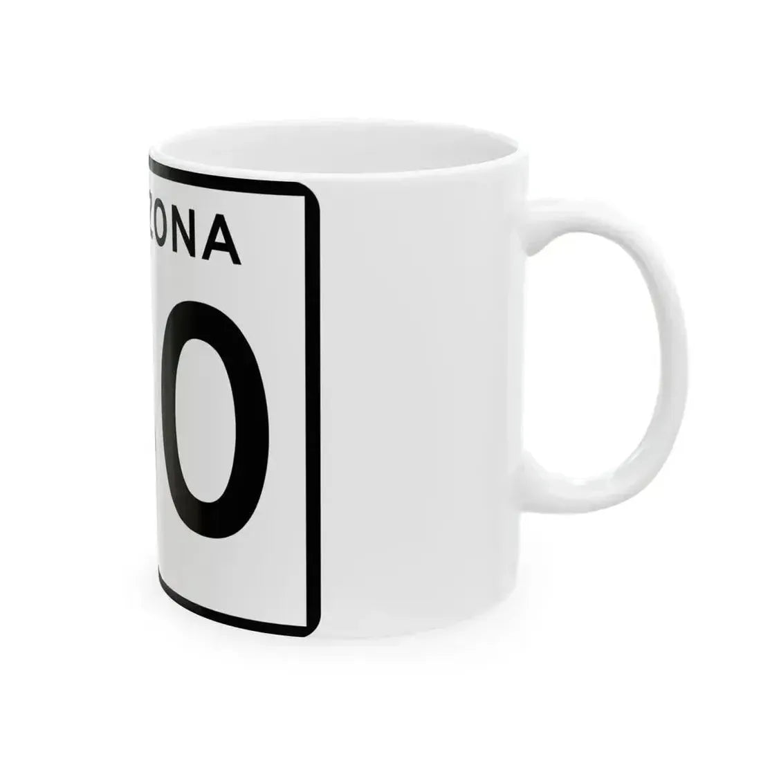 Arizona 160 (Arizona) (Road Sign) White Coffee Mug - Go Mug Yourself