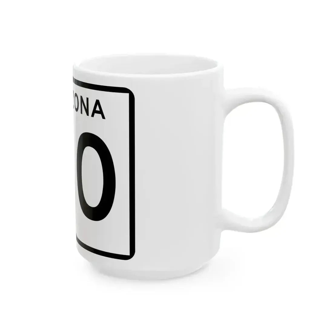 Arizona 160 (Arizona) (Road Sign) White Coffee Mug - Go Mug Yourself
