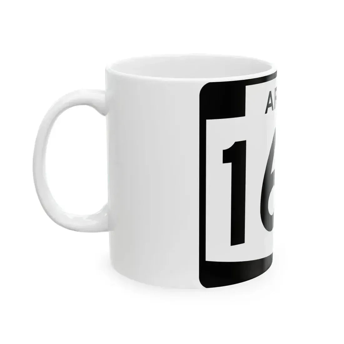 Arizona 160 (Arizona) (Road Sign) White Coffee Mug - Go Mug Yourself