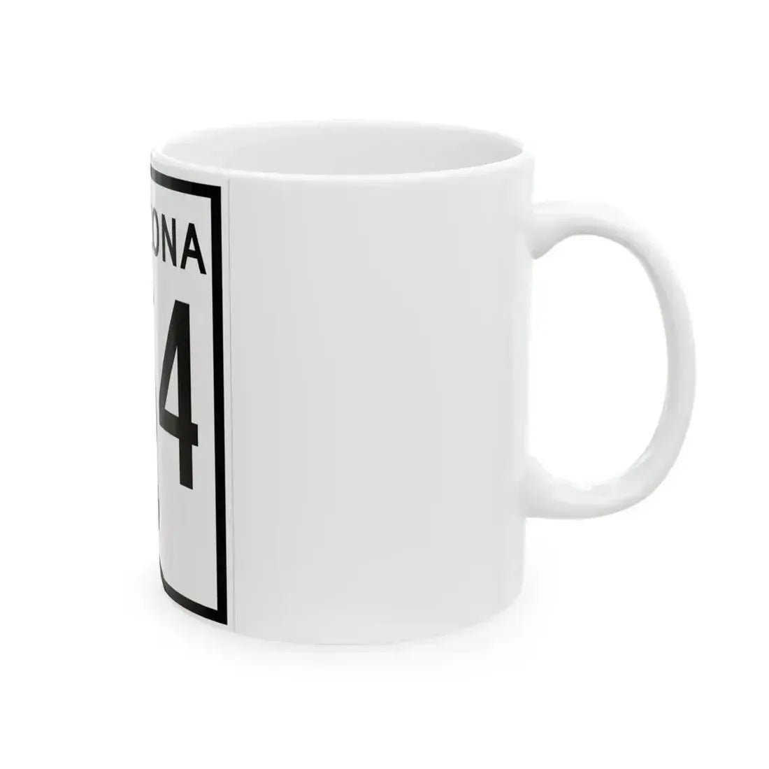 Arizona 164 1956 (Arizona) (Road Sign) White Coffee Mug - Go Mug Yourself