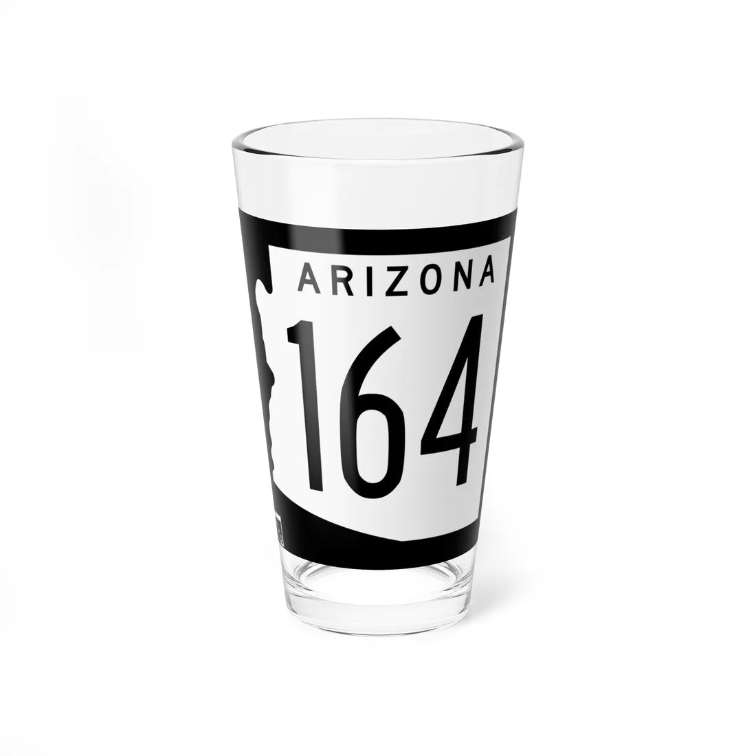 Arizona 164 1963 (Arizona) (Road Sign) Pint Glss 16oz 16oz - Go Mug Yourself