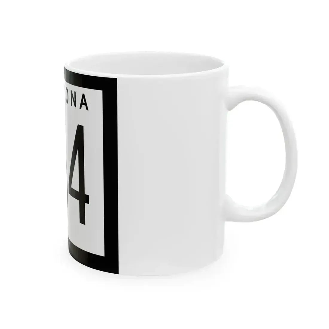 Arizona 164 1963 (Arizona) (Road Sign) White Coffee Mug - Go Mug Yourself