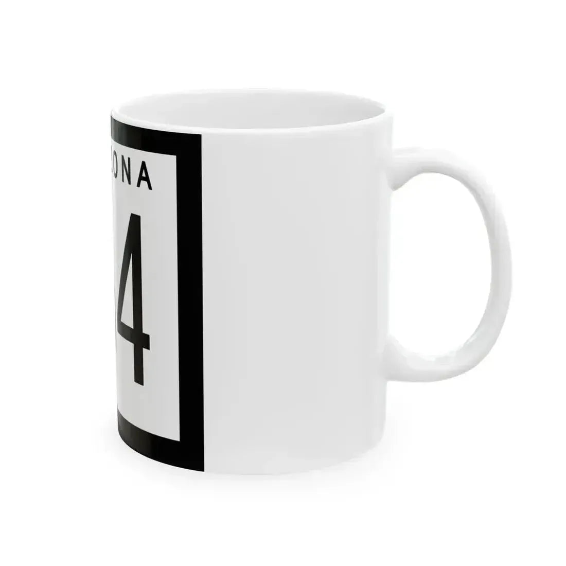 Arizona 164 1973 (Arizona) (Road Sign) White Coffee Mug - Go Mug Yourself