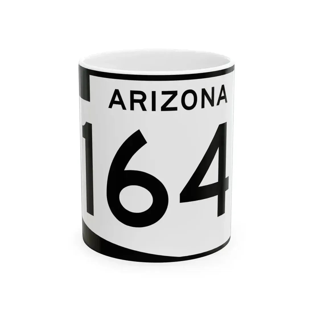 Arizona 164 (Arizona) (Road Sign) White Coffee Mug 11oz - Go Mug Yourself