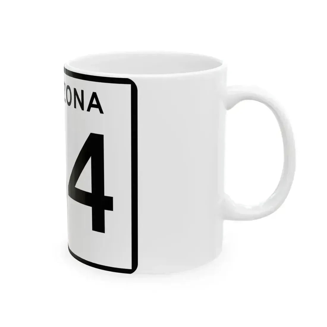 Arizona 164 (Arizona) (Road Sign) White Coffee Mug - Go Mug Yourself