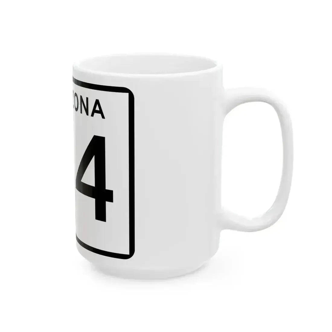 Arizona 164 (Arizona) (Road Sign) White Coffee Mug - Go Mug Yourself