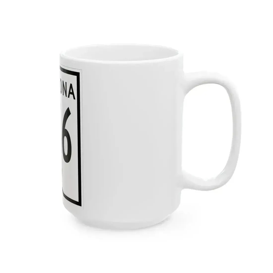Arizona 166 1956 (Arizona) (Road Sign) White Coffee Mug - Go Mug Yourself