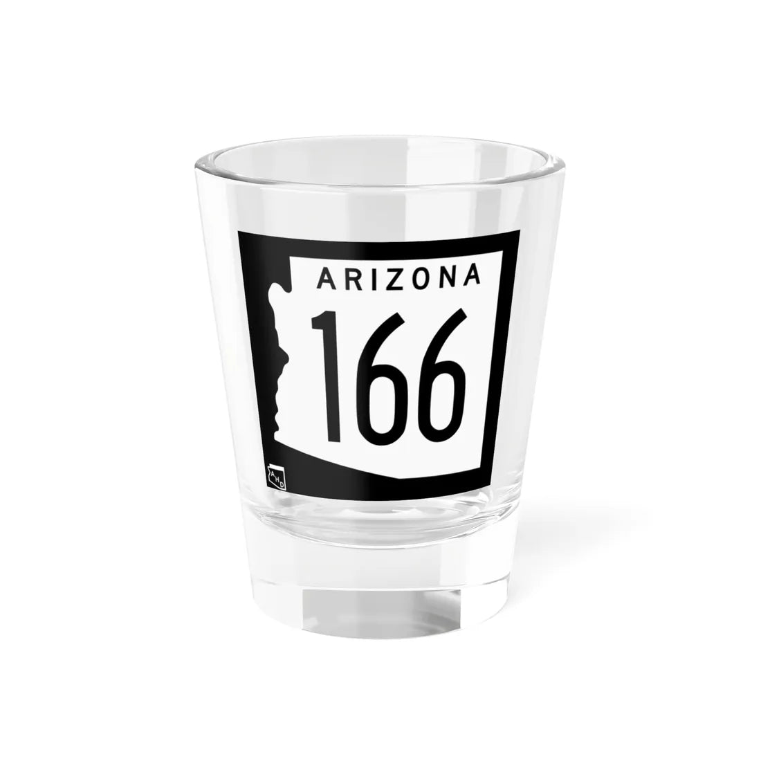 Arizona 166 1963 (Arizona) (Road Sign) Shot Glass 1.5oz 1.5oz - Go Mug Yourself