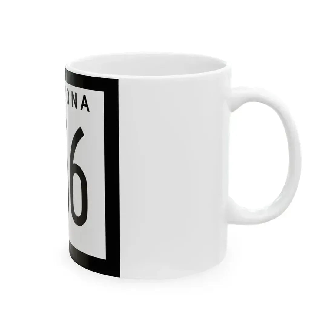 Arizona 166 1963 (Arizona) (Road Sign) White Coffee Mug - Go Mug Yourself