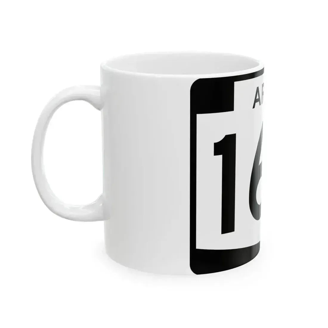 Arizona 166 (Arizona) (Road Sign) White Coffee Mug - Go Mug Yourself