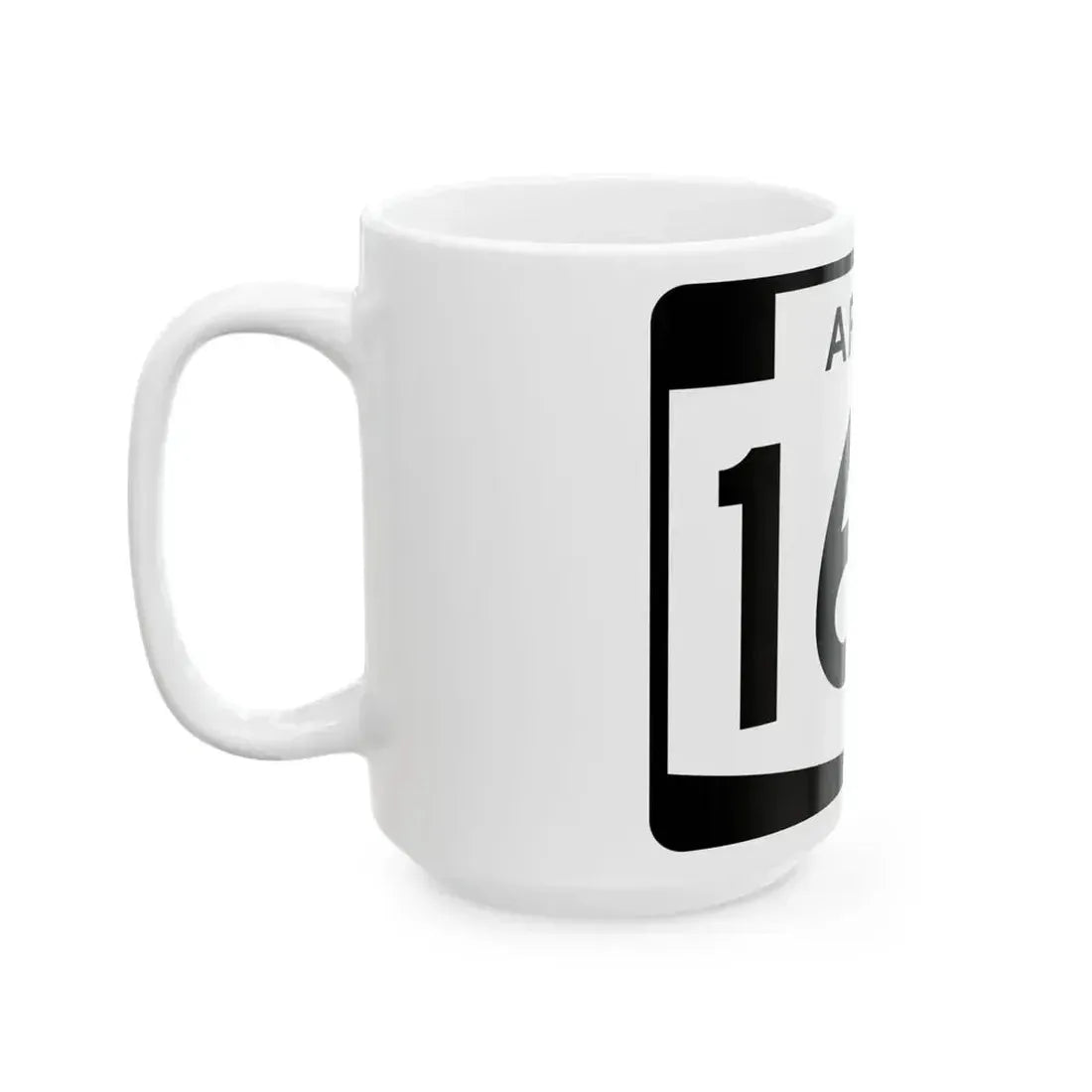 Arizona 166 (Arizona) (Road Sign) White Coffee Mug - Go Mug Yourself