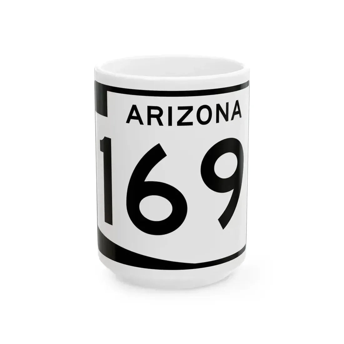 Arizona 169 (Arizona) (Road Sign) White Coffee Mug 15oz - Go Mug Yourself