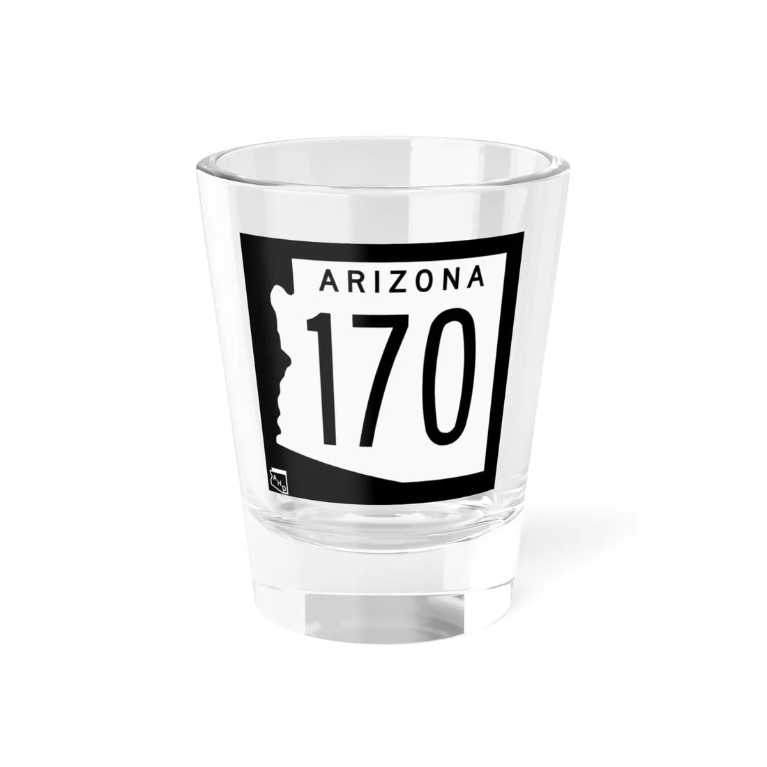 Arizona 170 1963 (Arizona) (Road Sign) Shot Glass 1.5oz 1.5oz - Go Mug Yourself