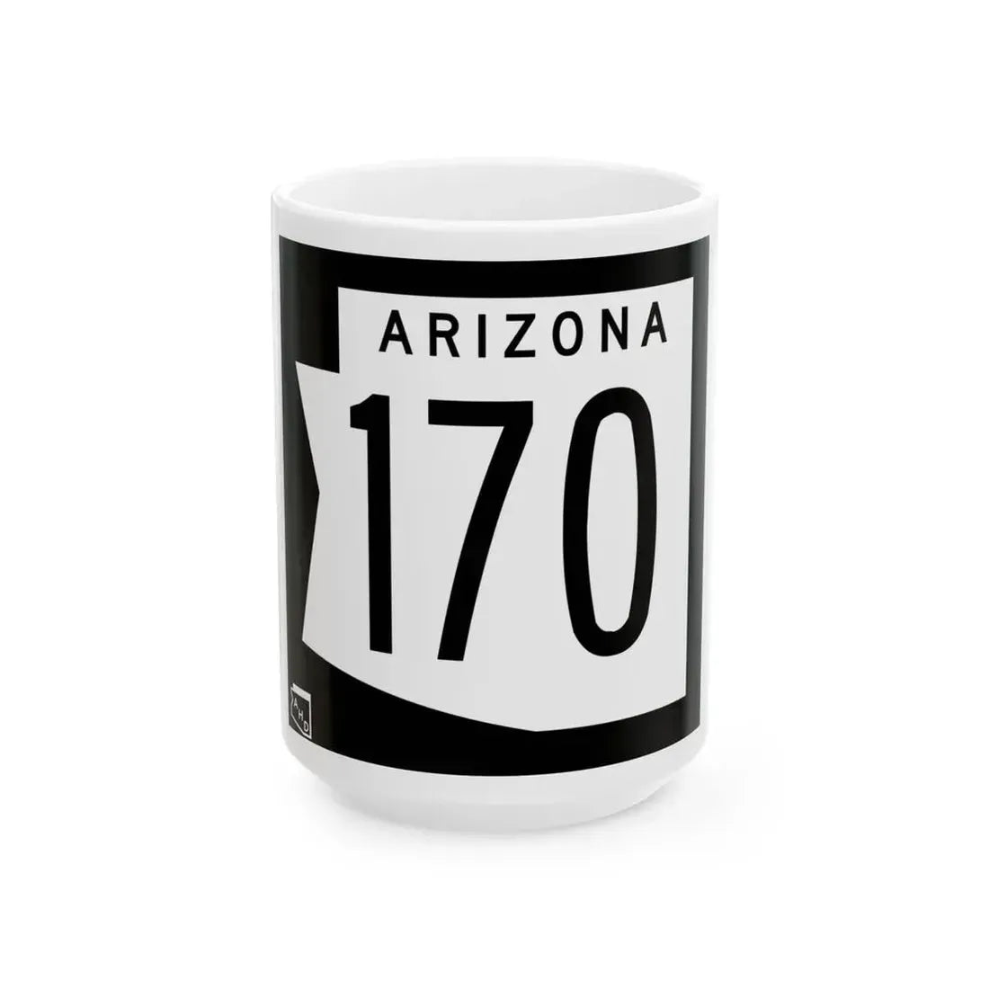 Arizona 170 1973 (Arizona) (Road Sign) White Coffee Mug 15oz - Go Mug Yourself