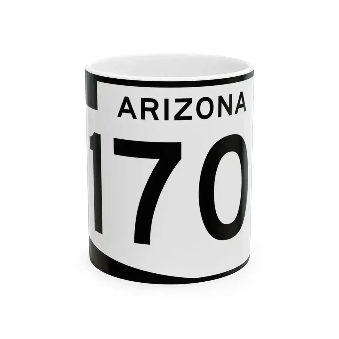Arizona 170 (Arizona) (Road Sign) White Coffee Mug 11oz - Go Mug Yourself