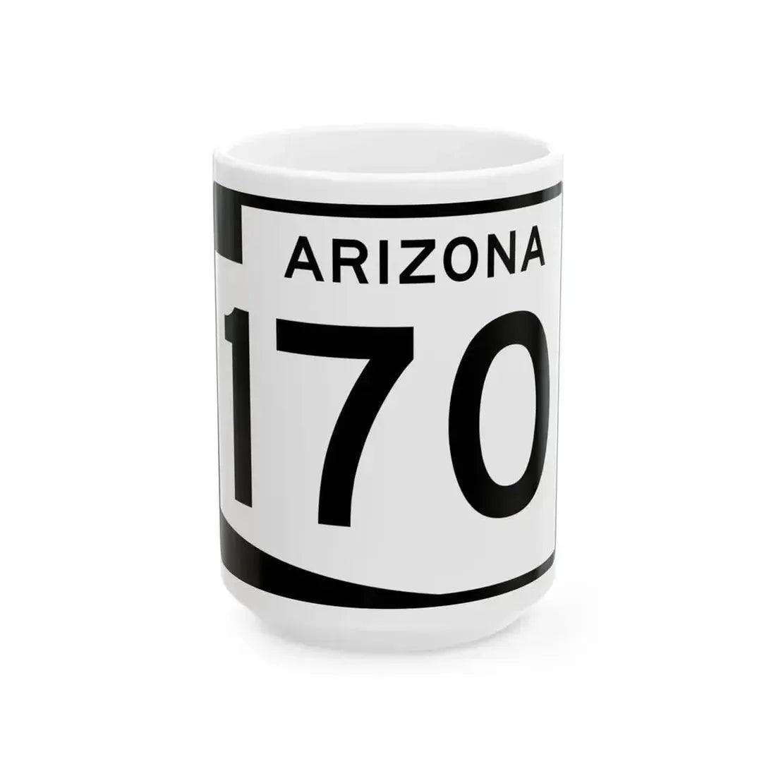 Arizona 170 (Arizona) (Road Sign) White Coffee Mug 15oz - Go Mug Yourself
