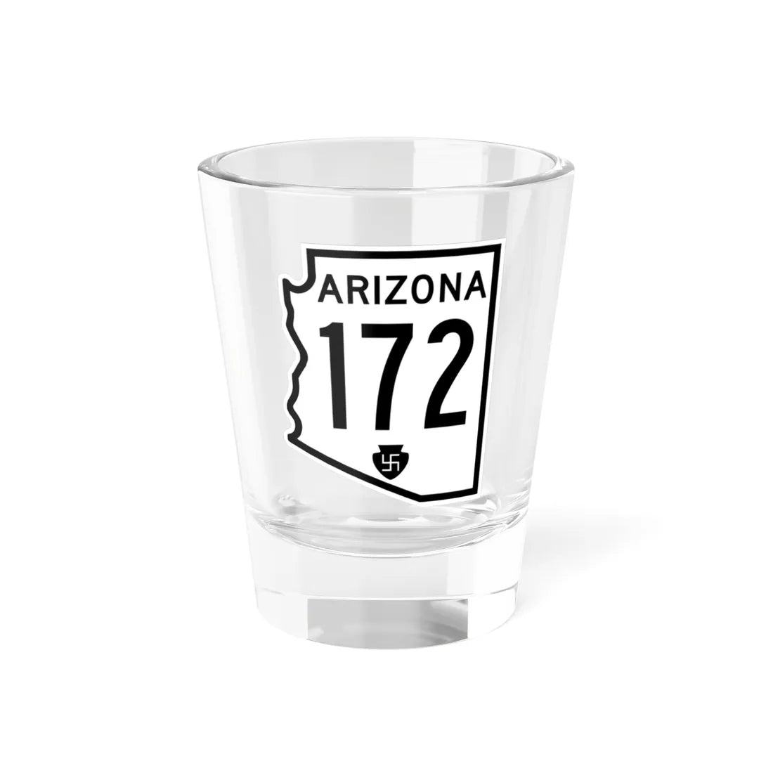 Arizona 172 1956 (Arizona) (Road Sign) Shot Glass 1.5oz 1.5oz - Go Mug Yourself