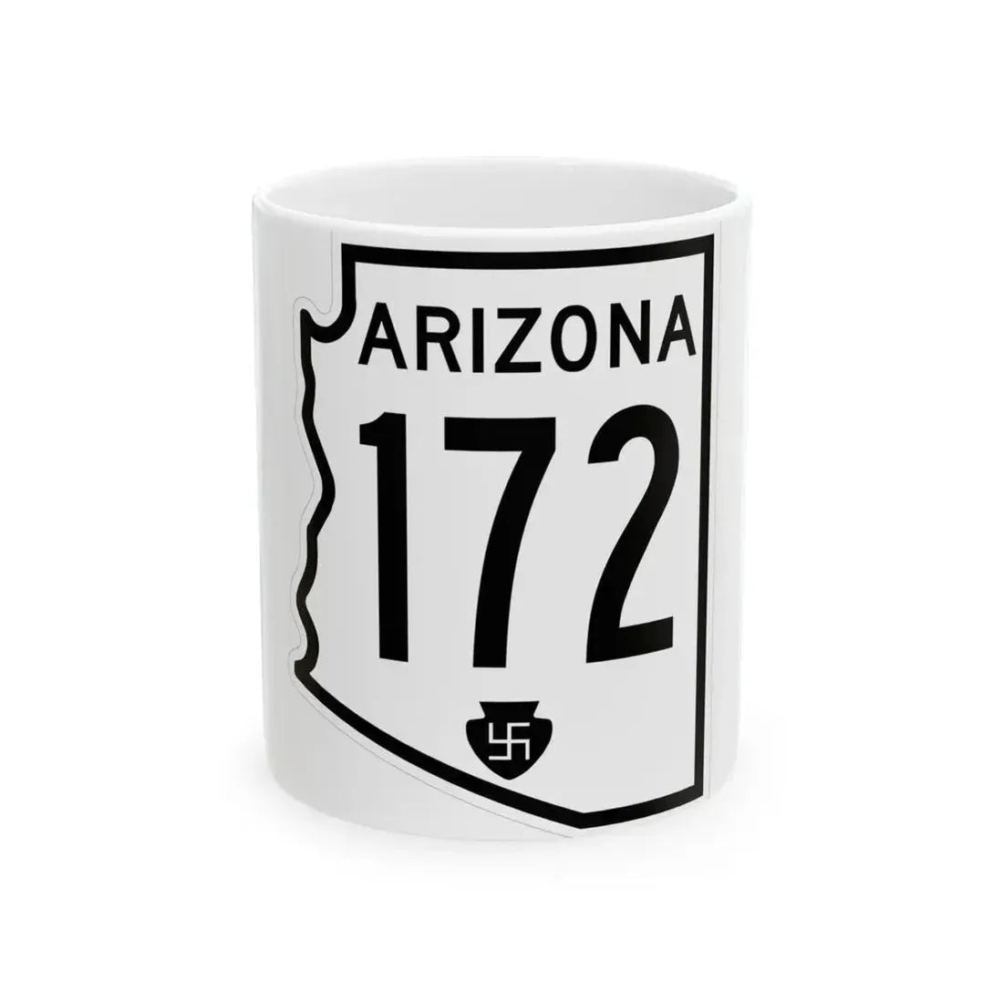 Arizona 172 1956 (Arizona) (Road Sign) White Coffee Mug 11oz - Go Mug Yourself