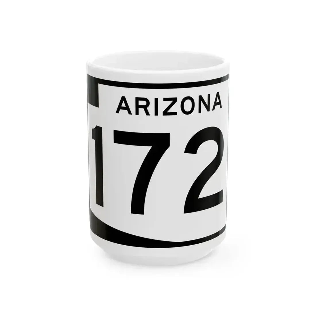 Arizona 172 (Arizona) (Road Sign) White Coffee Mug 15oz - Go Mug Yourself