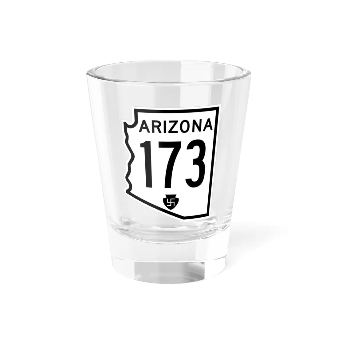 Arizona 173 1956 (Arizona) (Road Sign) Shot Glass 1.5oz 1.5oz - Go Mug Yourself