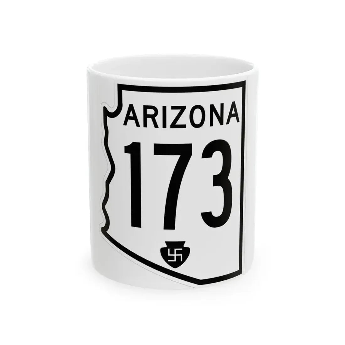 Arizona 173 1956 (Arizona) (Road Sign) White Coffee Mug 11oz - Go Mug Yourself