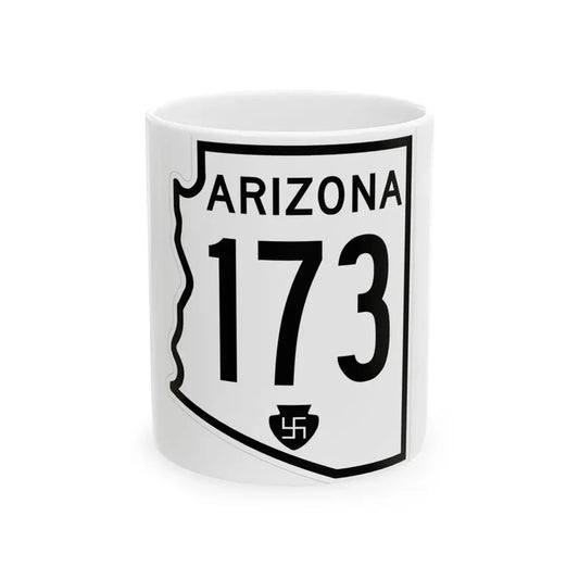 Arizona 173 1956 (Arizona) (Road Sign) White Coffee Mug 11oz - Go Mug Yourself