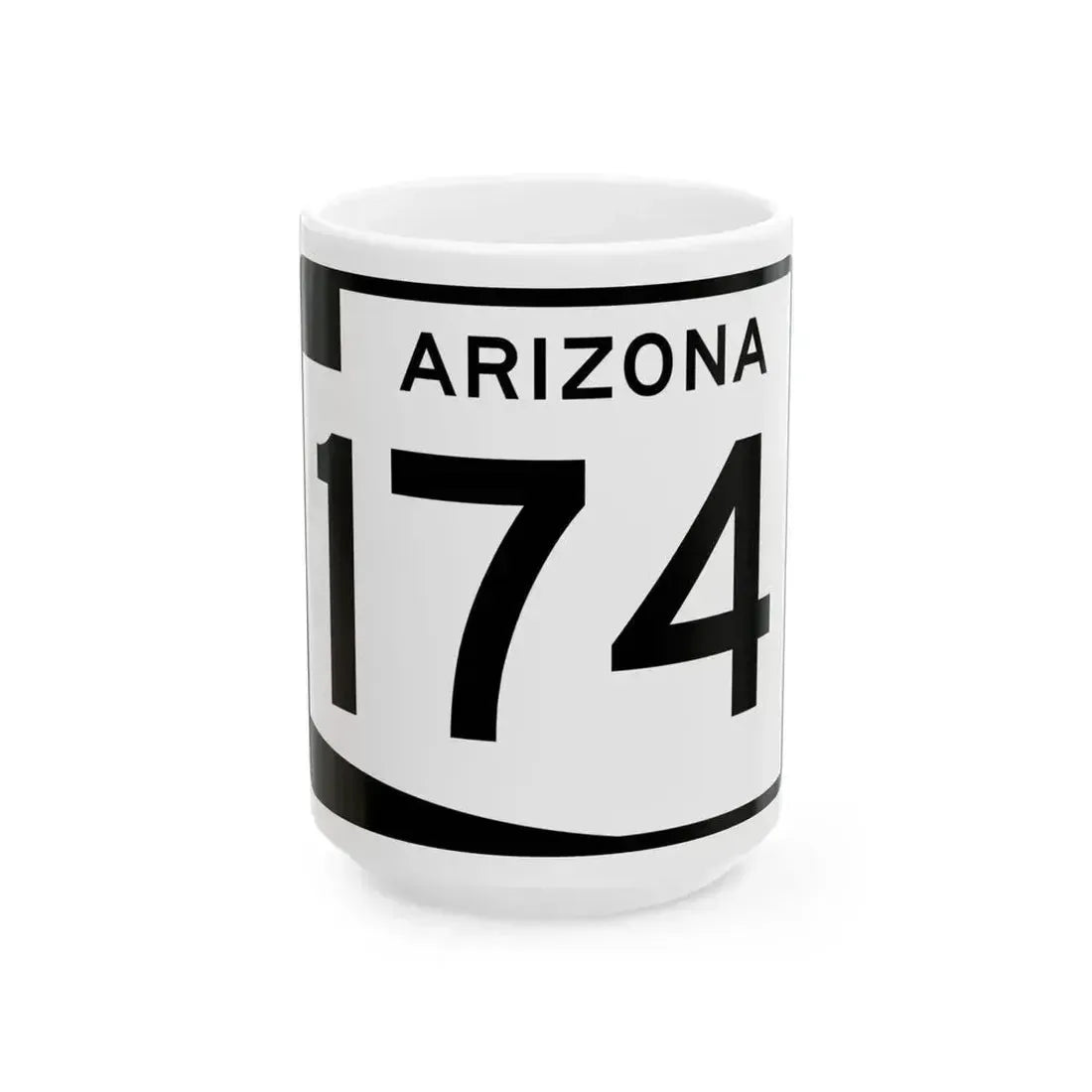 Arizona 174 (Arizona) (Road Sign) White Coffee Mug 15oz - Go Mug Yourself