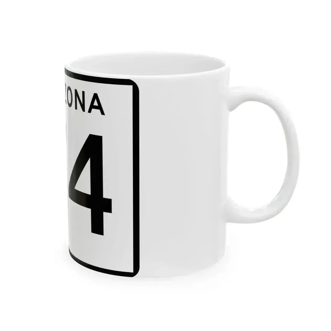 Arizona 174 (Arizona) (Road Sign) White Coffee Mug - Go Mug Yourself