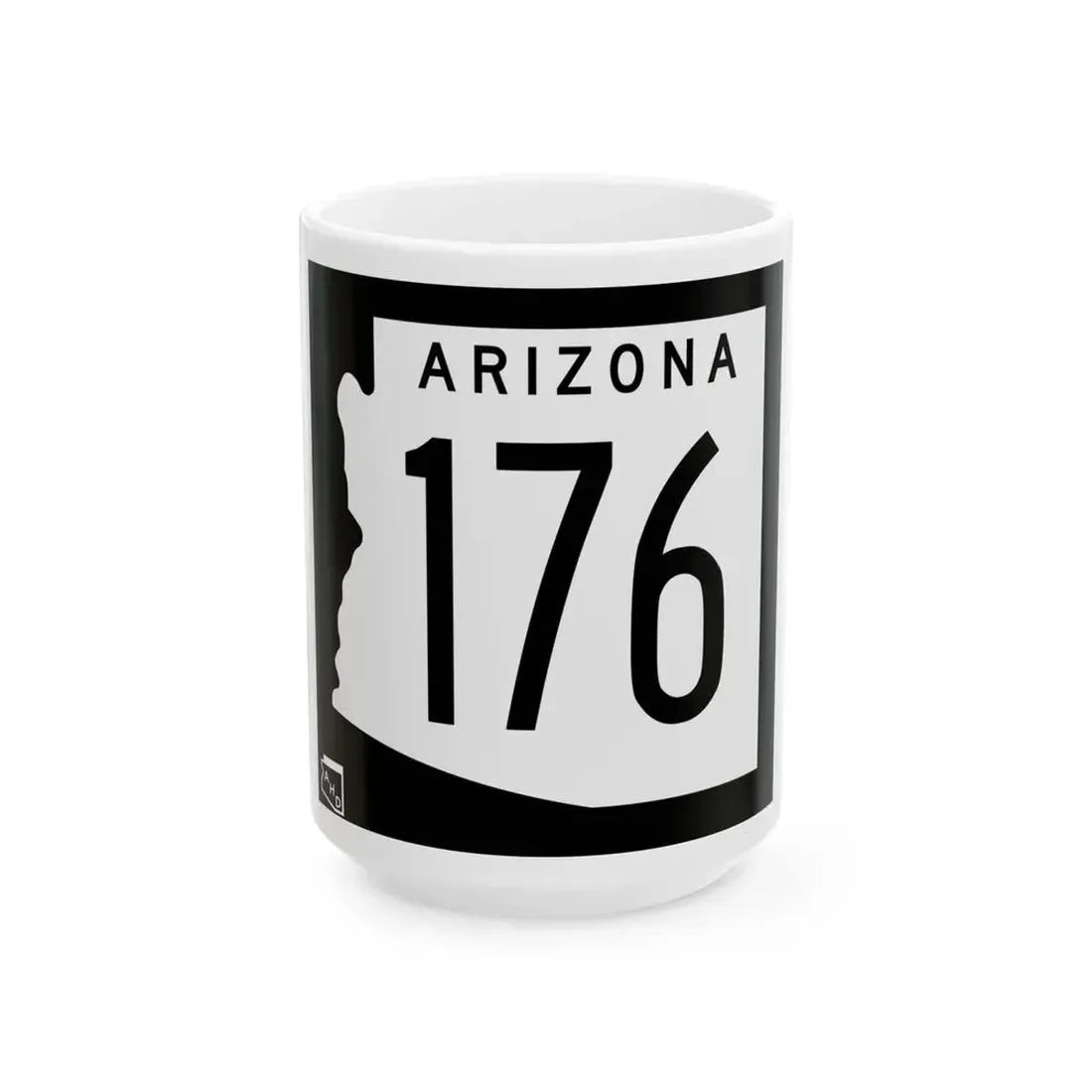 Arizona 176 1963 (Arizona) (Road Sign) White Coffee Mug 15oz - Go Mug Yourself
