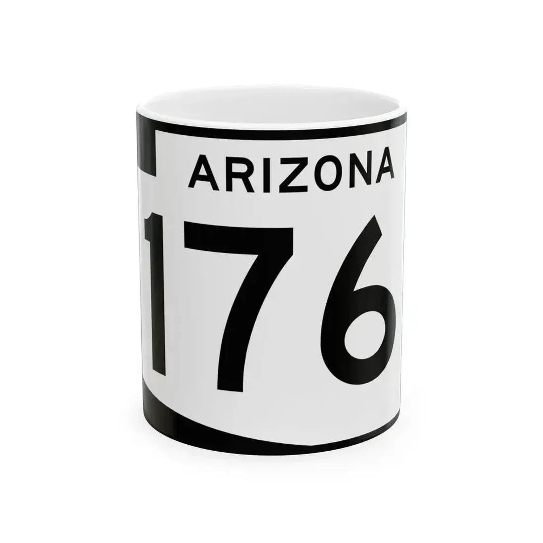 Arizona 176 (Arizona) (Road Sign) White Coffee Mug 11oz - Go Mug Yourself