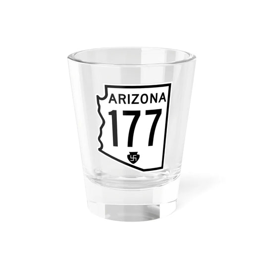 Arizona 177 1956 (Arizona) (Road Sign) Shot Glass 1.5oz 1.5oz - Go Mug Yourself