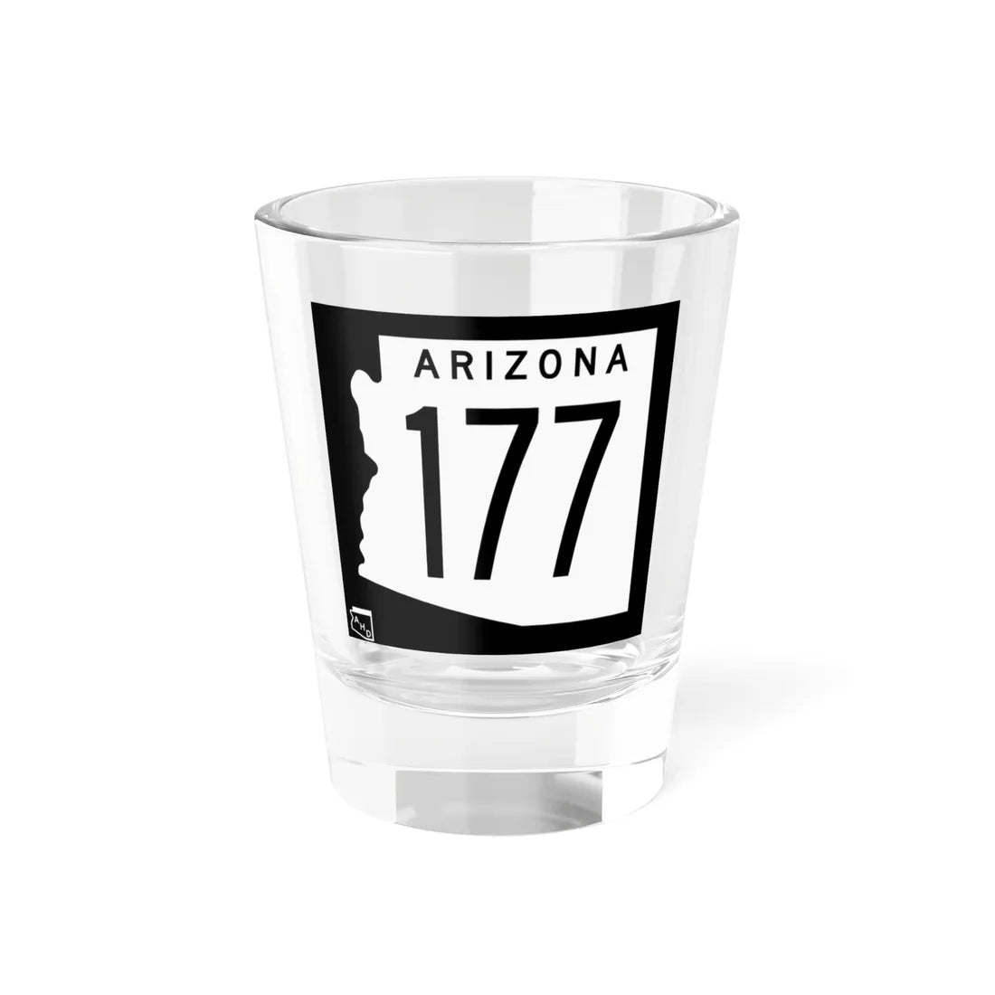 Arizona 177 1963 (Arizona) (Road Sign) Shot Glass 1.5oz 1.5oz - Go Mug Yourself