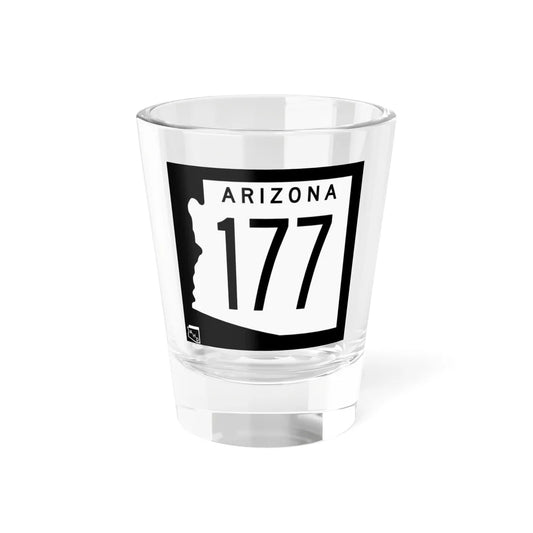 Arizona 177 1963 (Arizona) (Road Sign) Shot Glass 1.5oz 1.5oz - Go Mug Yourself