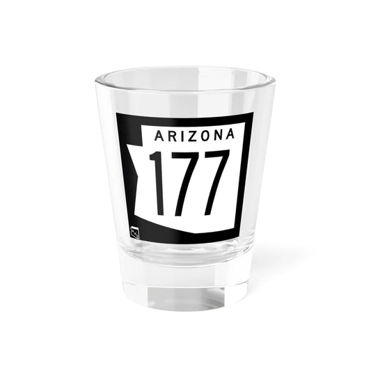Arizona 177 1973 (Arizona) (Road Sign) Shot Glass 1.5oz 1.5oz - Go Mug Yourself