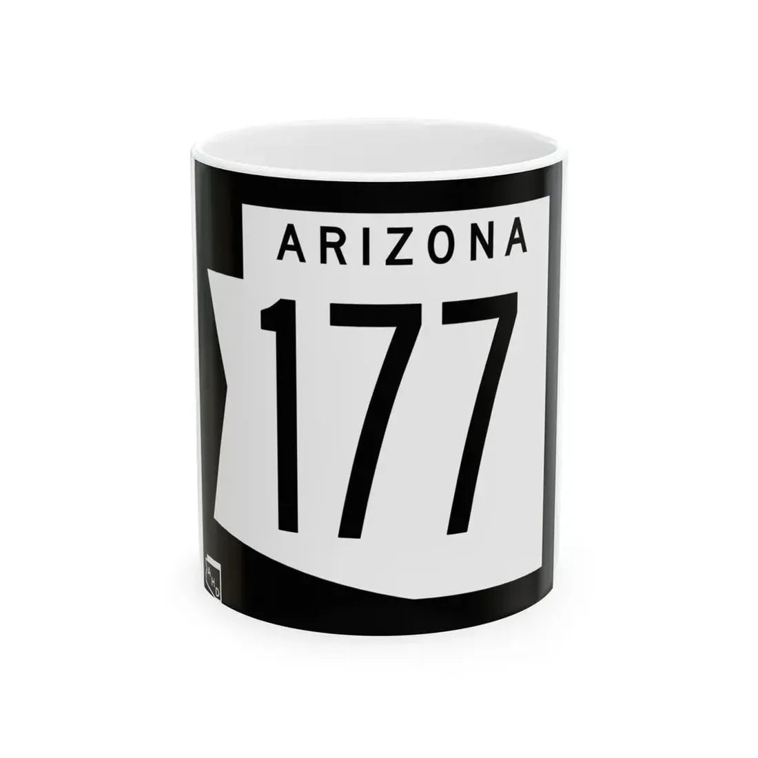 Arizona 177 1973 (Arizona) (Road Sign) White Coffee Mug 11oz - Go Mug Yourself