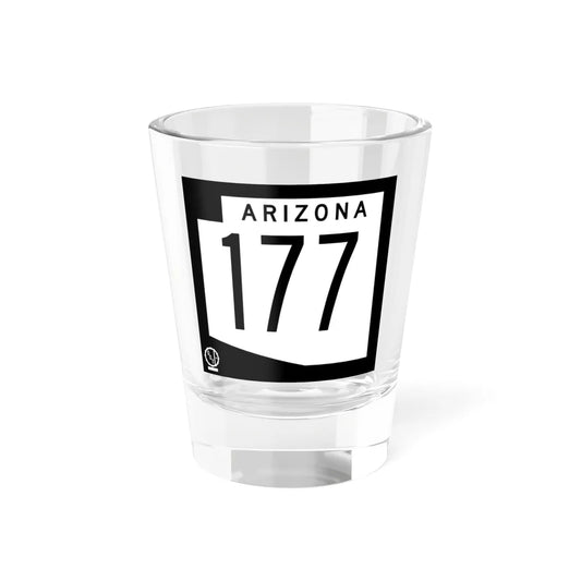 Arizona 177 1978 (Arizona) (Road Sign) Shot Glass 1.5oz 1.5oz - Go Mug Yourself