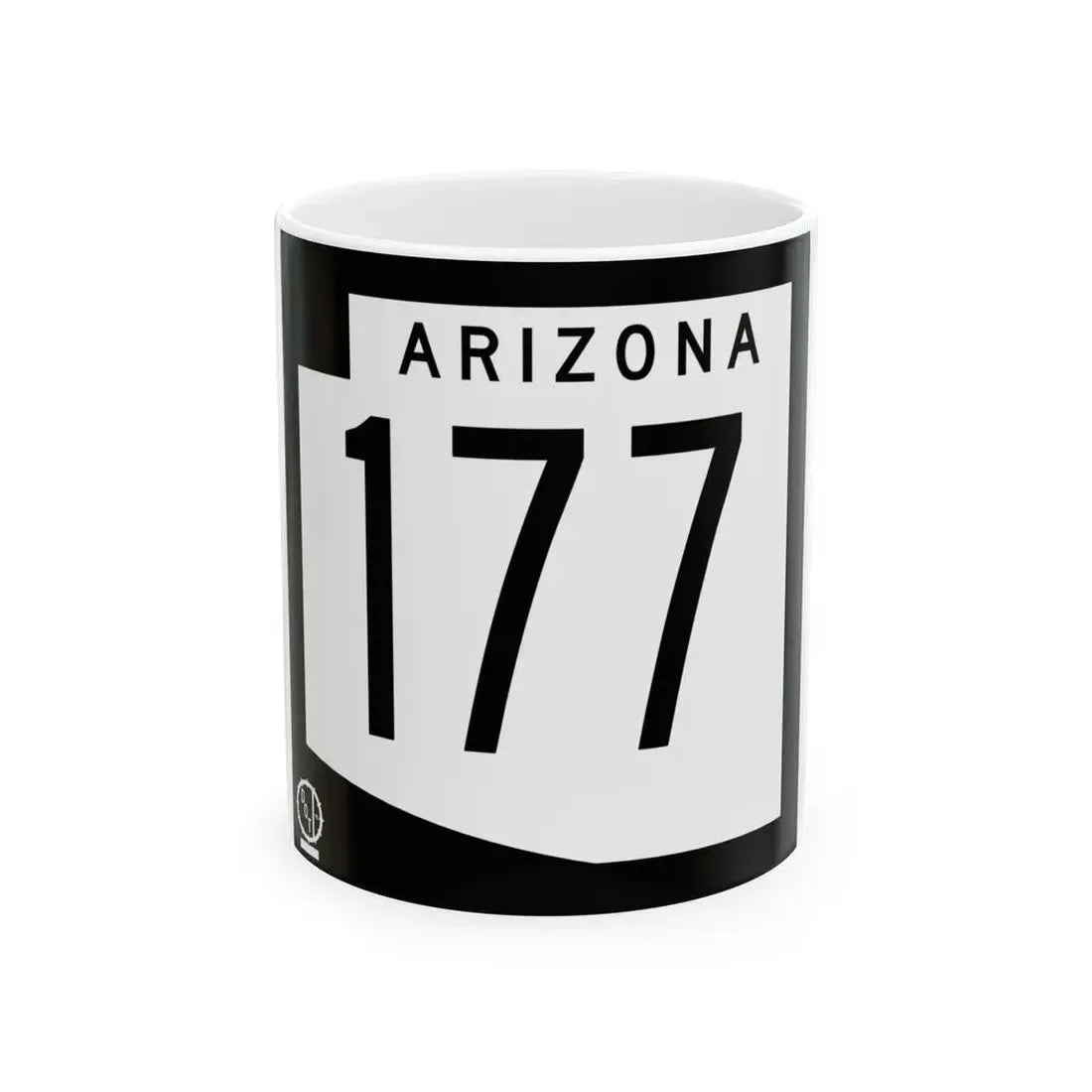 Arizona 177 1978 (Arizona) (Road Sign) White Coffee Mug 11oz - Go Mug Yourself