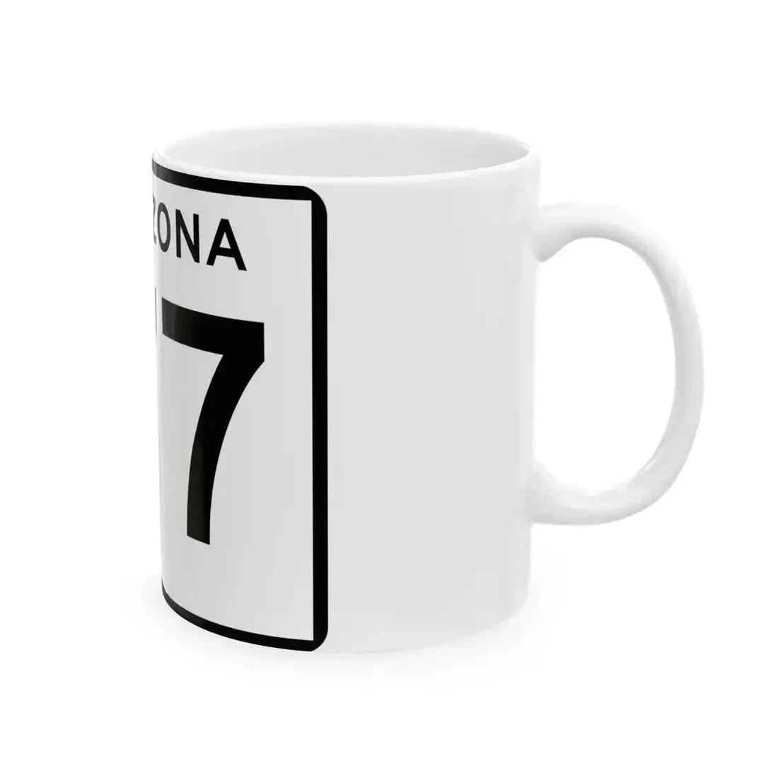 Arizona 177 (Arizona) (Road Sign) White Coffee Mug - Go Mug Yourself