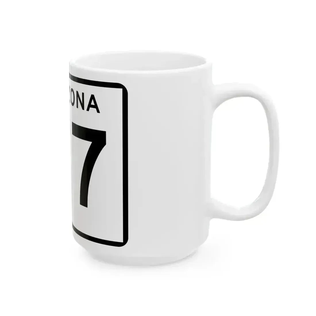 Arizona 177 (Arizona) (Road Sign) White Coffee Mug - Go Mug Yourself