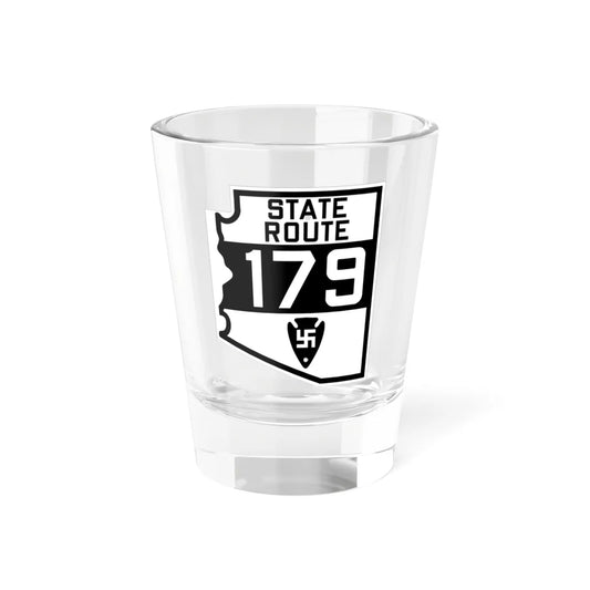 Arizona 179 1927 (Arizona) (Road Sign) Shot Glass 1.5oz 1.5oz - Go Mug Yourself