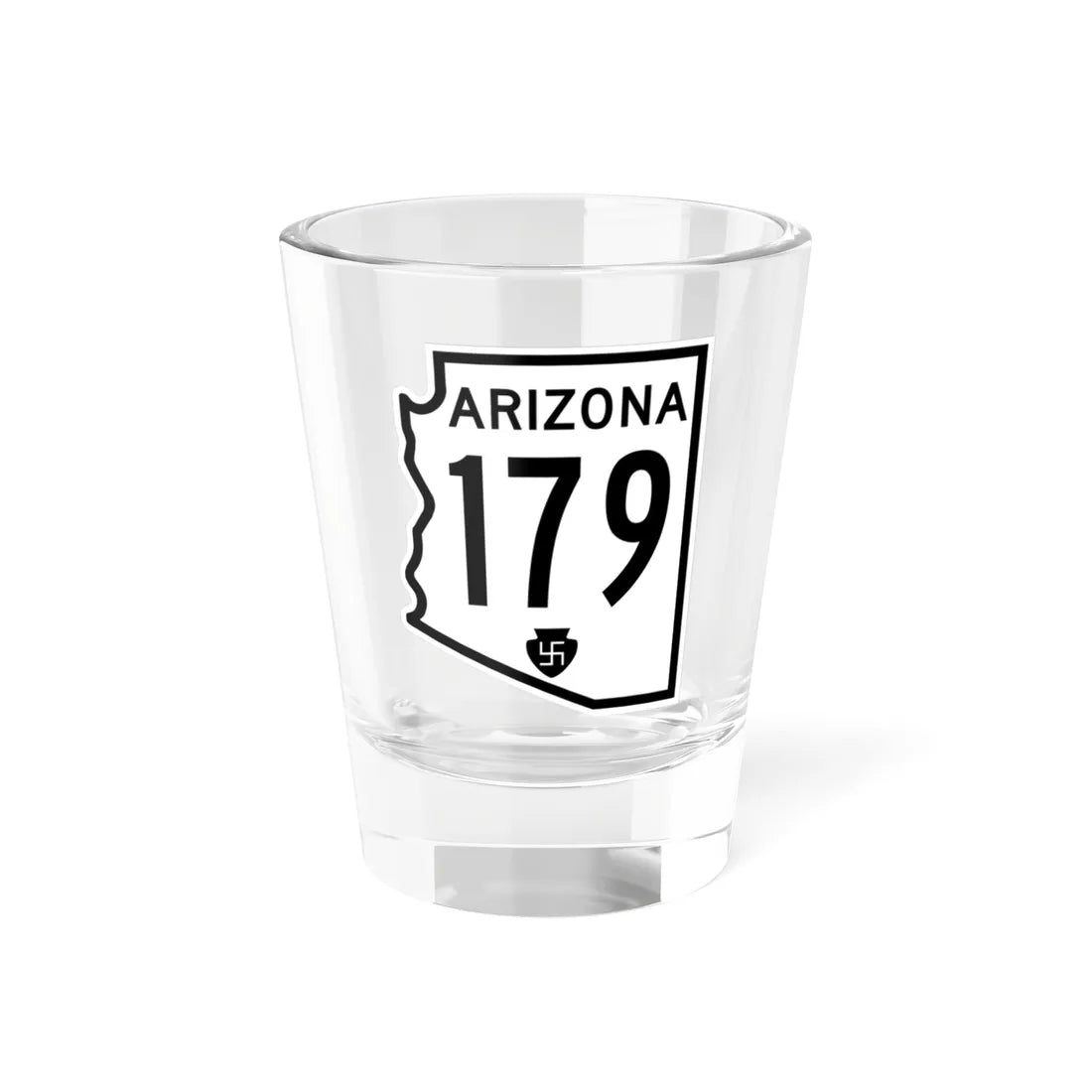 Arizona 179 1956 (Arizona) (Road Sign) Shot Glass 1.5oz 1.5oz - Go Mug Yourself