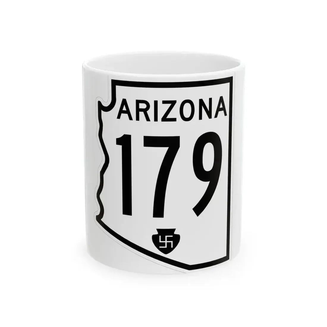 Arizona 179 1956 (Arizona) (Road Sign) White Coffee Mug 11oz - Go Mug Yourself