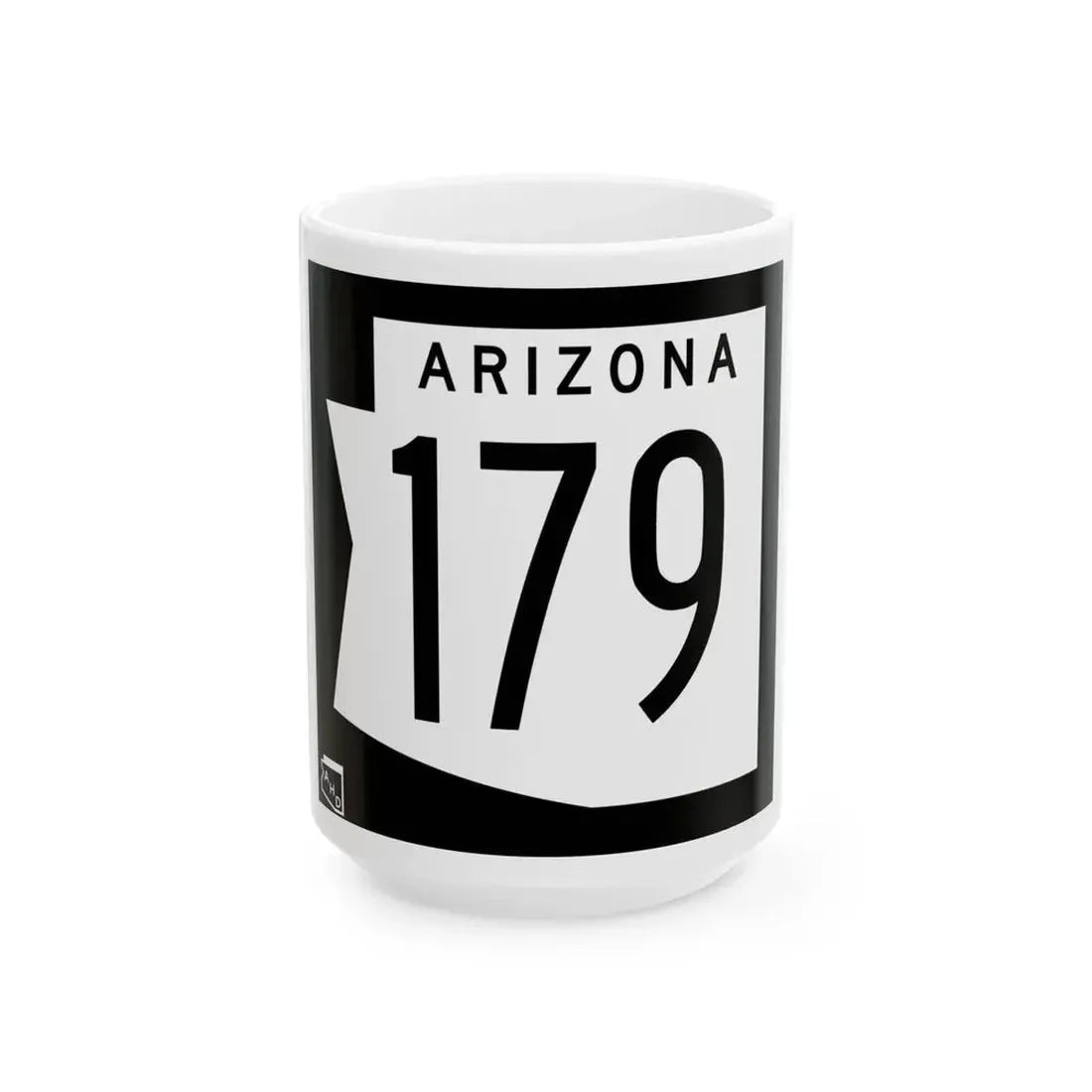 Arizona 179 1973 (Arizona) (Road Sign) White Coffee Mug 15oz - Go Mug Yourself