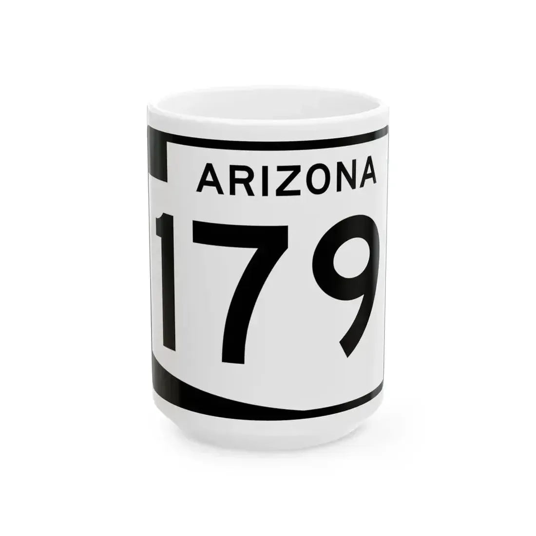 Arizona 179 (Arizona) (Road Sign) White Coffee Mug 15oz - Go Mug Yourself