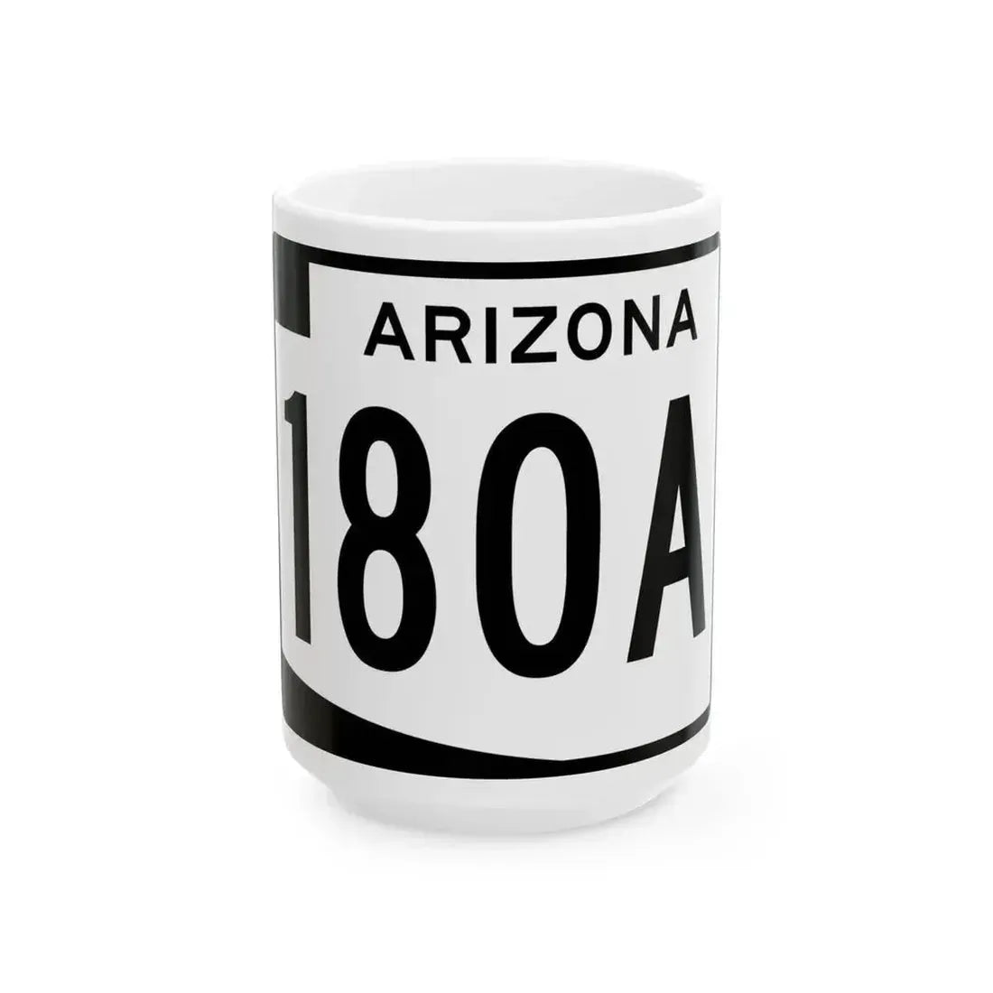 Arizona 180A (Arizona) (Road Sign) White Coffee Mug 15oz - Go Mug Yourself